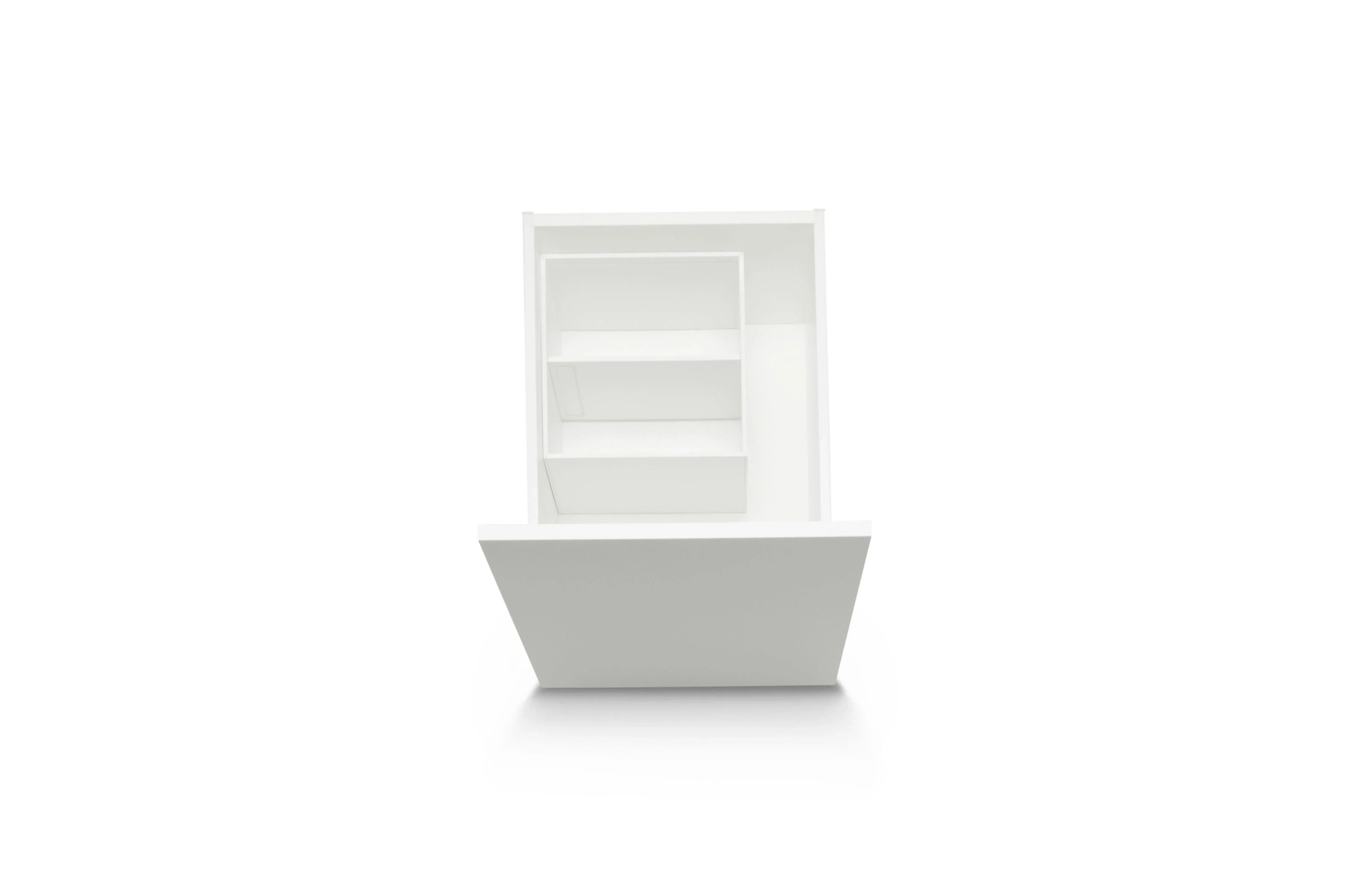 AMBIA-LINE Organiser Stahl (27 x 24,2 cm) Rahmen Blum Seidenweiß
