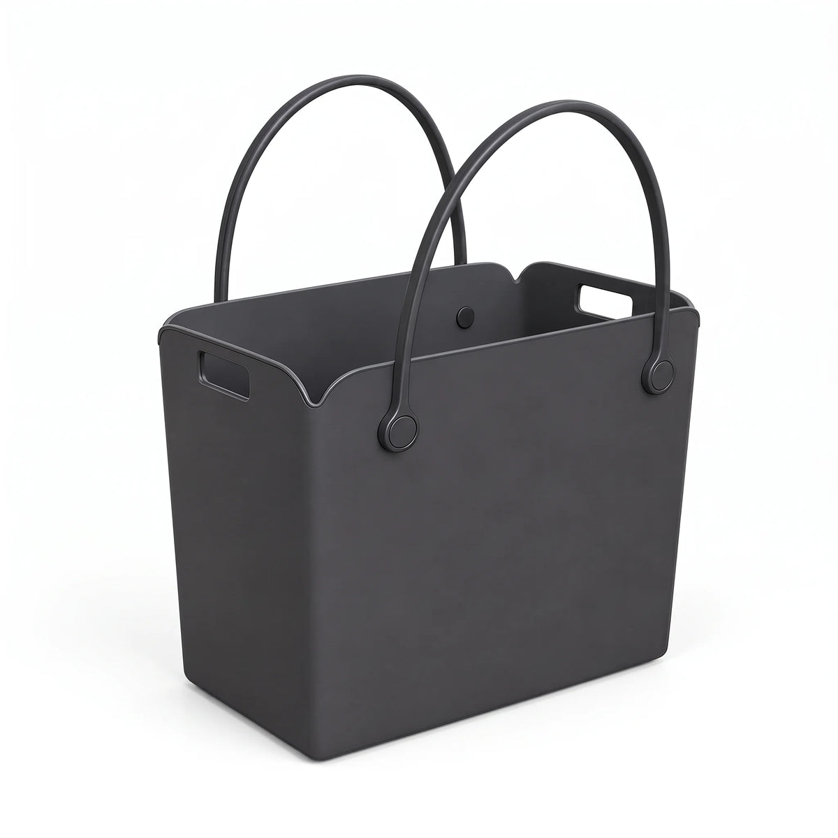 ninka taska Tragetasche und Einkaufskorb (23 l) Mülleimer ninka Dunkelgrau