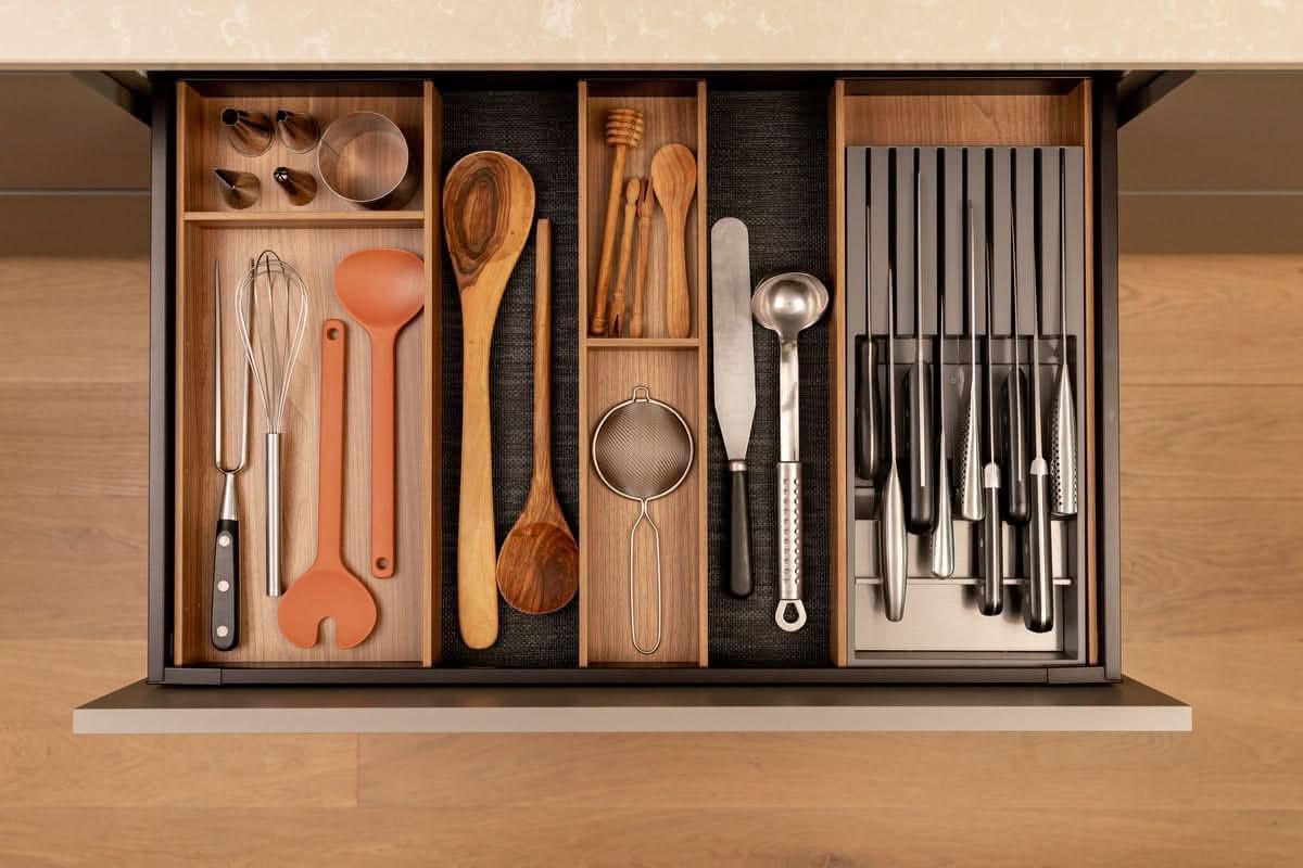 PLAINduo Holz. Bundle für Besteck & Küchenutensilien (30 cm) Bundle Blum