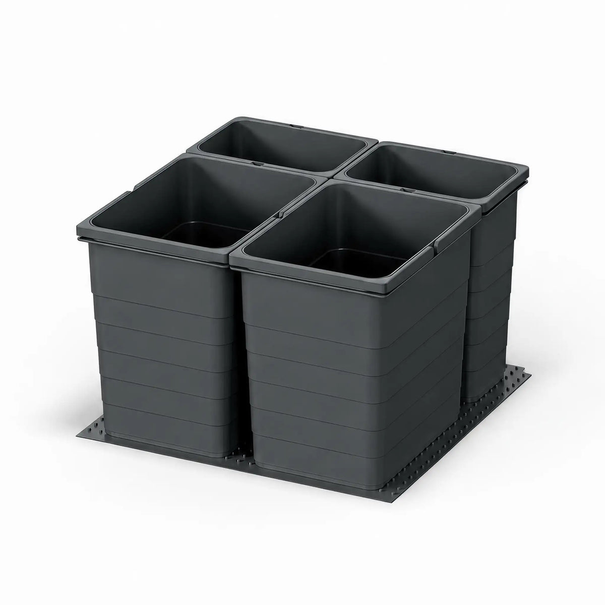 Ninka eins2vier Mülltrennsystem für die Küche – 4-fach, KB 600 (60 cm, 50 l) Mülleimer ninka